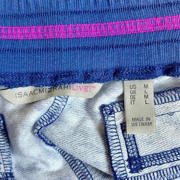 NWT QVC Isaac Mizrahi Blue Comfort pocket crop pants / Medium - Picture 11 of 12